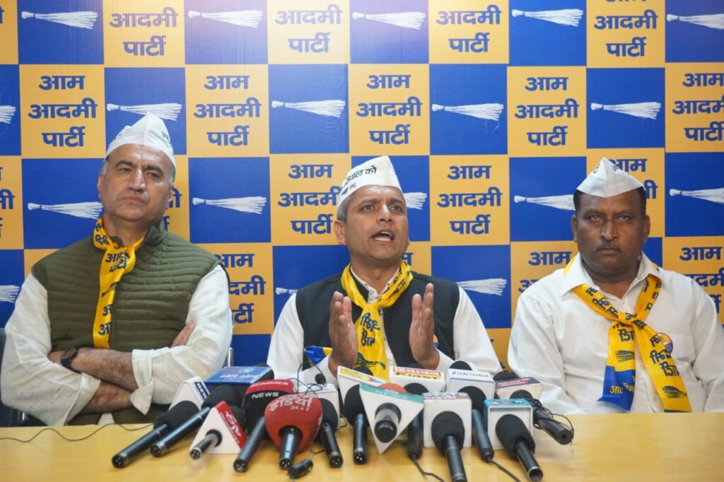 BJP has always been anti-farmer, Aam Aadmi Party always stands with farmers and gardeners HIMACHAL HEADLINES