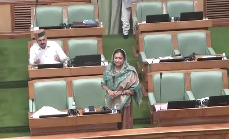 Demanding discussion on OPS, Oppn. stages walk out from the assembly  HIMACHAL HEADLINES