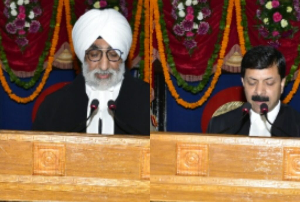 Sushil Kukreja and Virender Singh sworn in as Himachal HC Judges, Governor administers oath HIMACHAL HEADLINES
