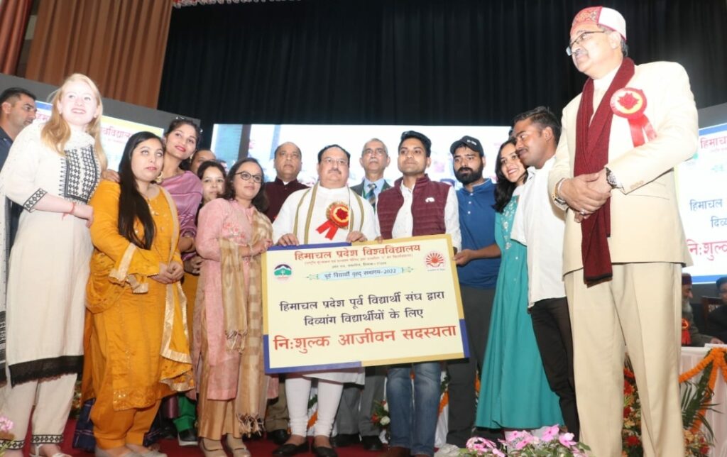 Alumni a source of inspiration to new students: Jagat Prakash Nadda Alumni a source of inspiration to new students: Jagat Prakash Nadda HIMACHAL HEADLINES