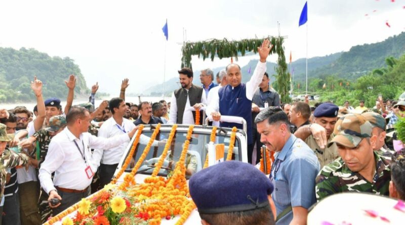 CM inaugurates and lays foundation stones of  Rs. 980 crore at Sidhpur and Cholthara in Dharampur HIMACHAL HEADLINES