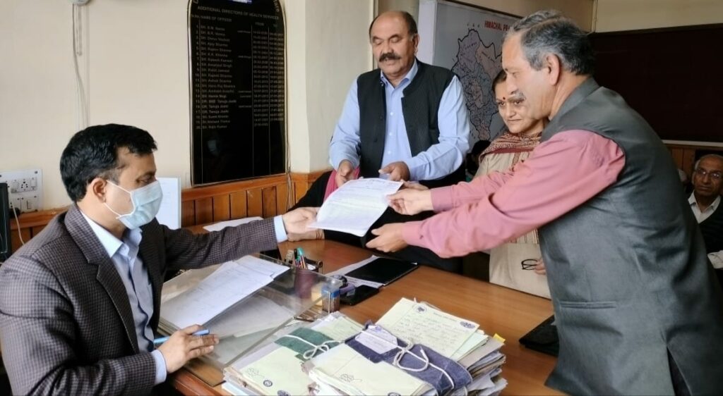 Kisan Sabha & Mahila Samiti met Add Director Health & Family Welfare under the leadership of Dr Tanwar Kisan Sabha & Mahila Samiti met Add Director Health & Family Welfare under the leadership of Dr Tanwar HIMACHAL HEADLINES
