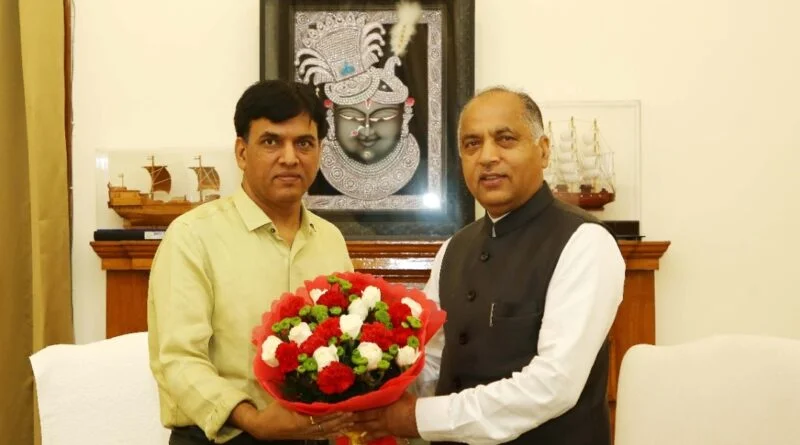 Chief Minister calls on the Union Health Minister, thanks for the allocation of Bulk Drug Pharma Park HIMACHAL HEADLINES