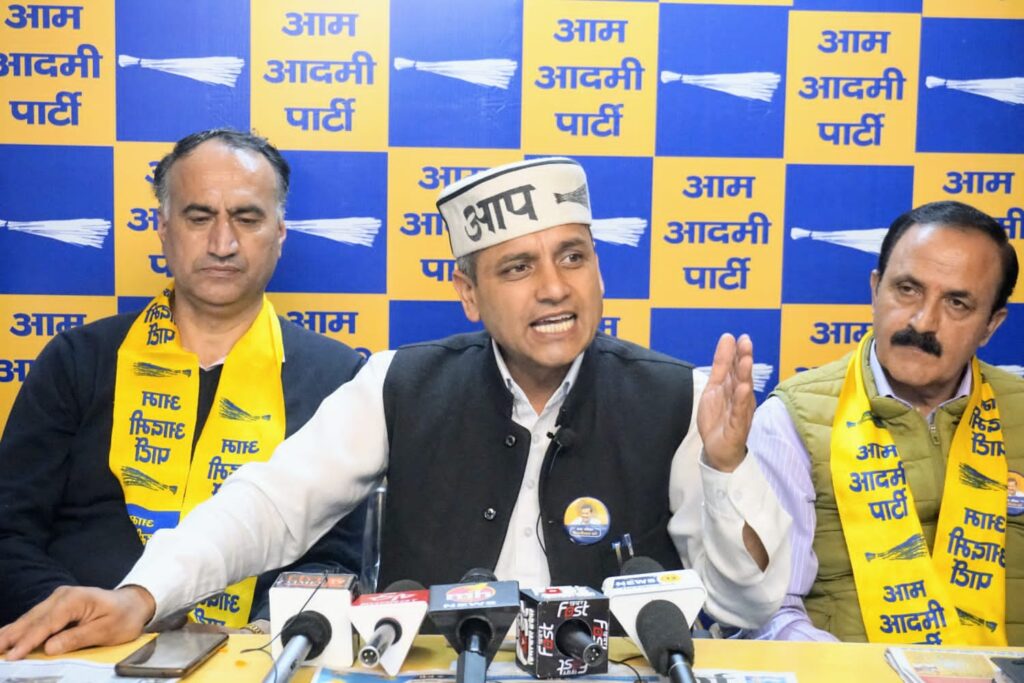 Congress is ending, sitting MLAs not ready to contest others leaving the party : AAP HIMACHAL HEADLINES