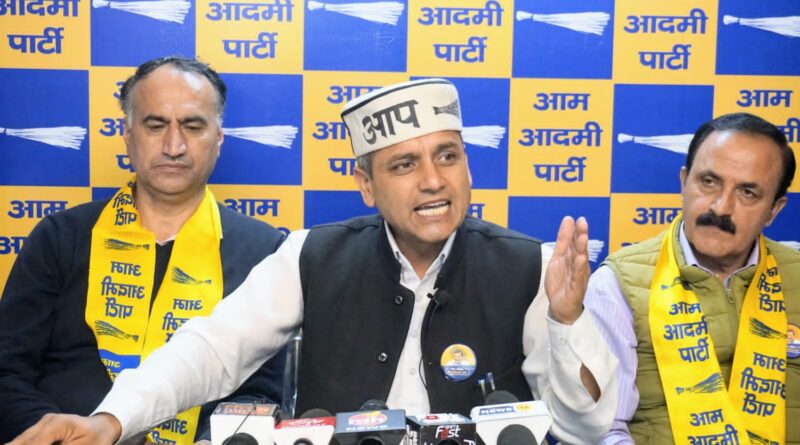Industrial investment kept misleading Chief Minister Jai Ram Thakur for five years in the name, neither industry nor youth got employment: AAP HIMACHAL HEADLINES