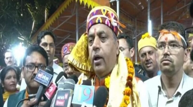 Only BJP can solve the problem of OPS: Jai Ram Thakur HIMACHAL HEADLINES