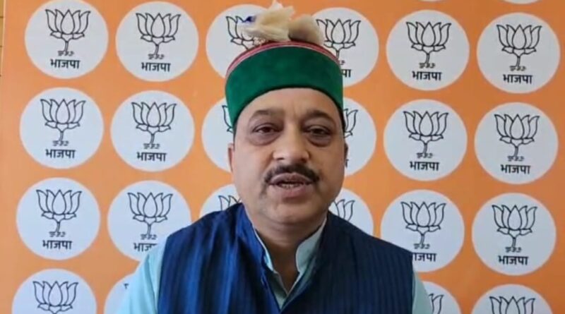 Congress conceded defeat even before elections: Kashyap HIMACHAL HEADLINES