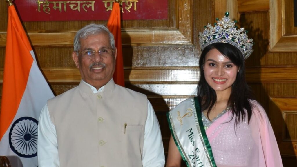 Miss Earth India 2022 calls on Governor HIMACHAL HEADLINES