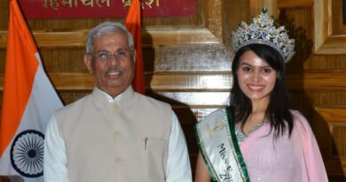 Miss Earth India 2022 calls on Governor HIMACHAL HEADLINES
