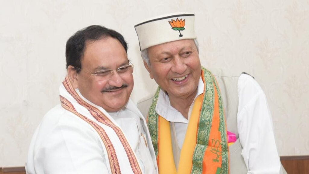 Major Vijay Singh Mankotia joins BJP Major Vijay Singh Mankotia joins BJP HIMACHAL HEADLINES