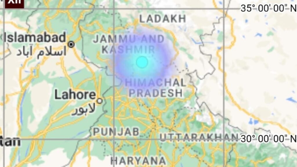 3.5 magnitude earthquake jolt Chamba  HIMACHAL HEADLINES