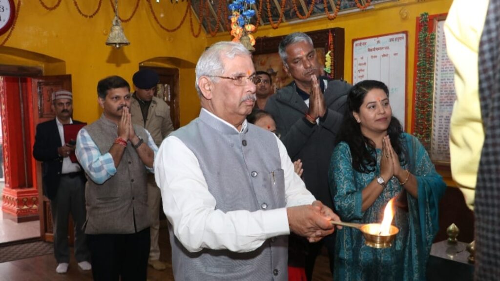 Governor visit at Jakhu Temple HIMACHAL HEADLINES
