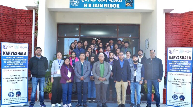CSIR-IHBT Empowering Young Researchers on Nutraceuticals HIMACHAL HEADLINES