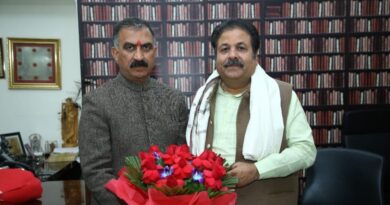 CM calls on Rajiv Shukla at New Delhi HIMACHAL HEADLINES