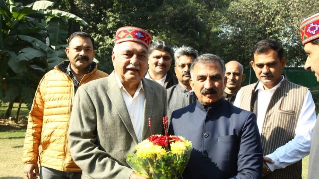 CM calls on Bhupinder Singh Hooda at New Delhi HIMACHAL HEADLINES