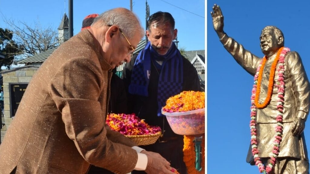 Governor pays tribute to former Prime Minister Atal Bihari Vajpayee Governor pays tribute to former Prime Minister Atal Bihari Vajpayee HIMACHAL HEADLINES