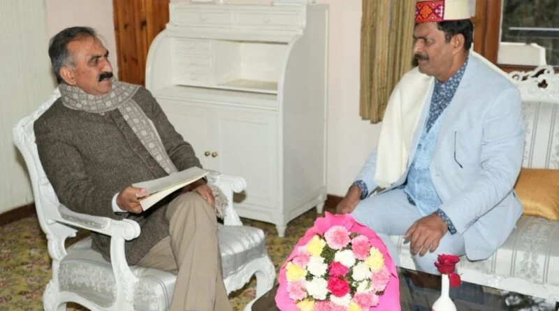 <strong>Samir Ranjan Dash calls on Chief Minister</strong> HIMACHAL HEADLINES