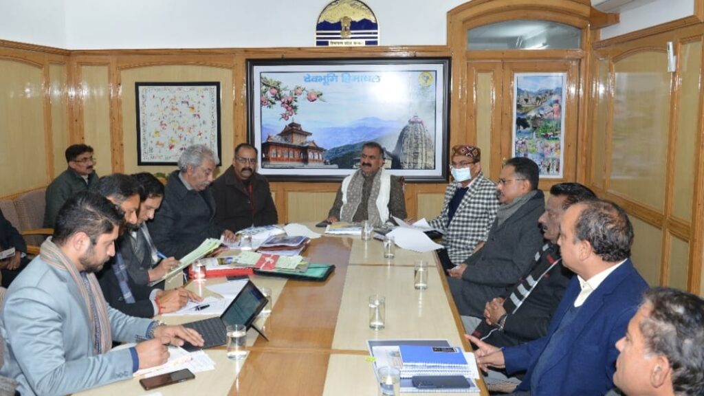 <strong>CM presides over review meeting of UD, TCP and Municipal Corporations</strong> HIMACHAL HEADLINES