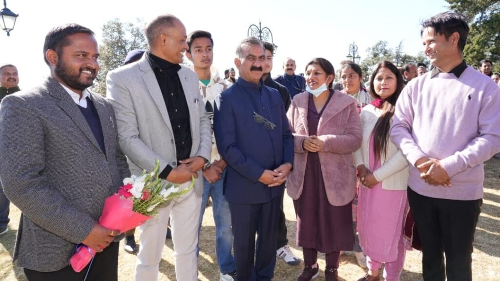 Delegation of Municipal Corporation Mandi met Sukhu Delegation of Municipal Corporation Mandi met Sukhu HIMACHAL HEADLINES