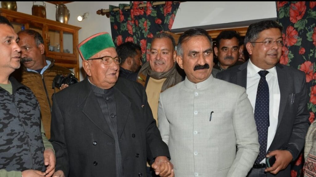 CM calls on BBL Butail at Palampur HIMACHAL HEADLINES