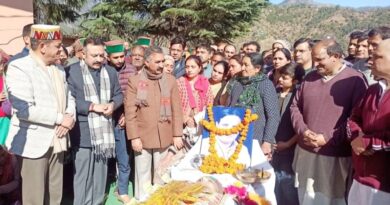 CM pays tribute to former Minister Mansa Ram HIMACHAL HEADLINES