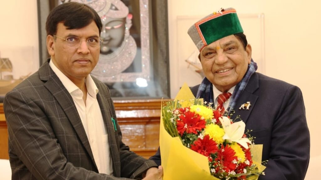 Dhani Ram Shandil met Dr. Mansukh Mandaviya Union Health Minister Dhani Ram Shandil met Dr. Mansukh Mandaviya Union Health Minister HIMACHAL HEADLINES