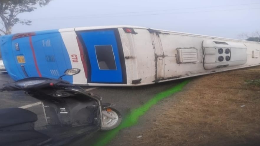 CTU bus went uncontrol in Una CTU bus went uncontrol in Una HIMACHAL HEADLINES