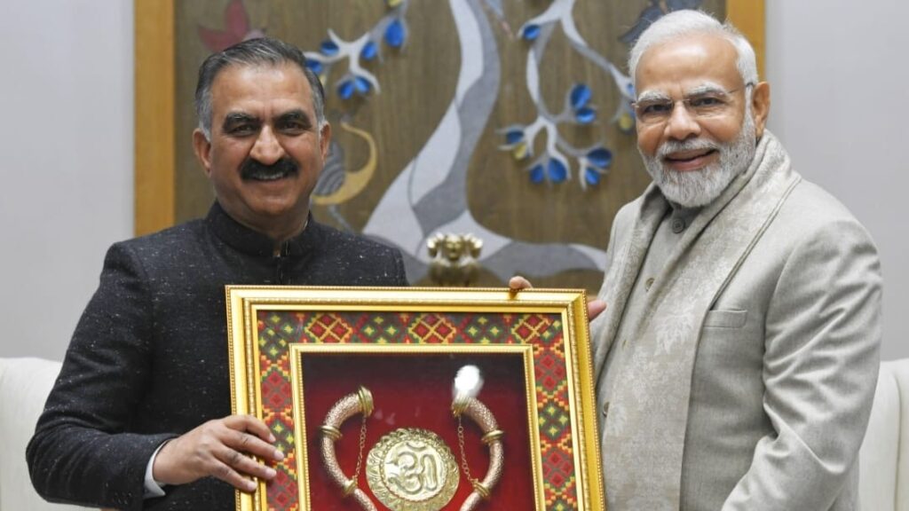 Sukhvinder Singh Sukhu calls on Prime Minister, PM assures all possible support to CM HIMACHAL HEADLINES
