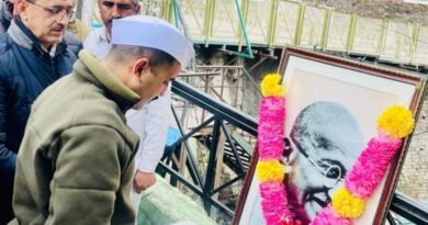 Himachal Congress remembering the father of the nation Mahatma Gandhi HIMACHAL HEADLINES