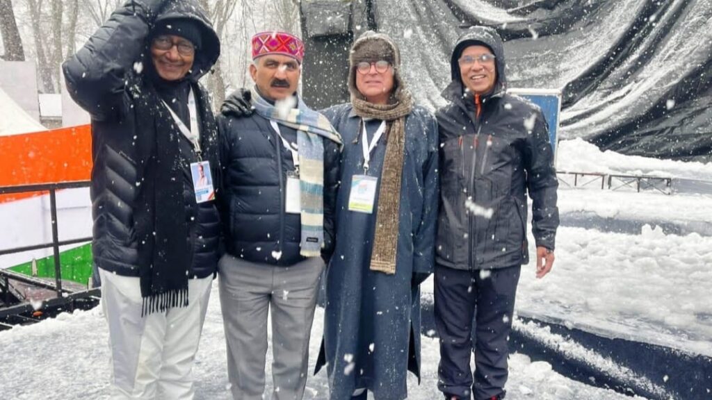CM attends the concluding ceremony of Bharat Jodo Yatra at Srinagar HIMACHAL HEADLINES