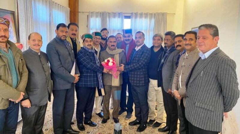 <strong>CM asks MLA association to work with dedication</strong> HIMACHAL HEADLINES