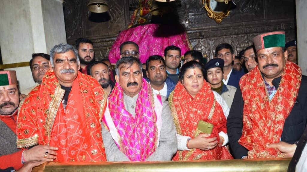 Sukhu pays obeisance at Jwalamukhi temple, Will promote religious tourism in big way Sukhu pays obeisance at Jwalamukhi temple, Will promote religious tourism in big way HIMACHAL HEADLINES
