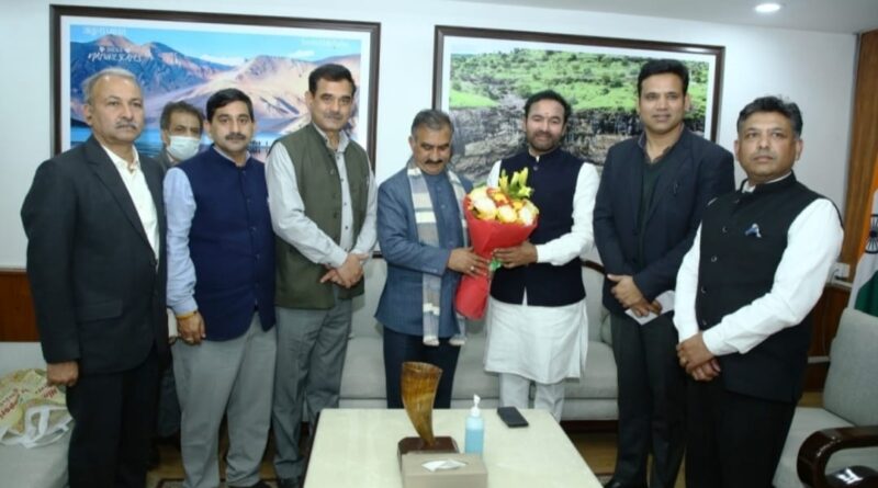 Sukhu urged Tourism minister to including places of tourists interests in Himachal under Swadesh Darshan Yojna HIMACHAL HEADLINES