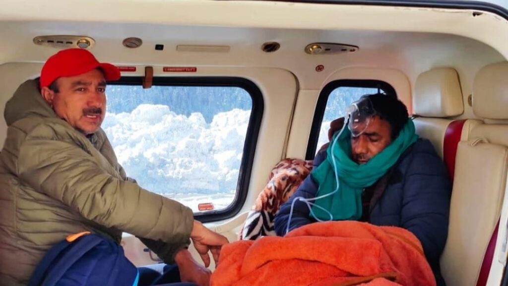 Another humanitarian gesture by Sukhu, Got a patient airlifted from Killar HIMACHAL HEADLINES