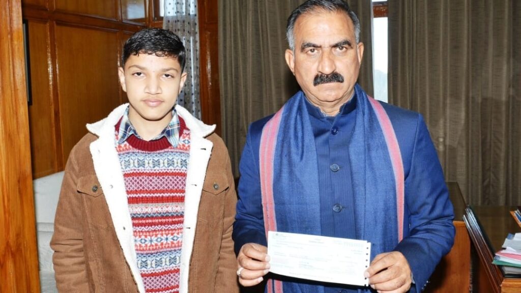 CM praises benevolence of Shashank CM praises benevolence of Shashank HIMACHAL HEADLINES