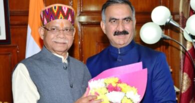 Himachal Chief Minister greets Governor on assuming office HIMACHAL HEADLINES