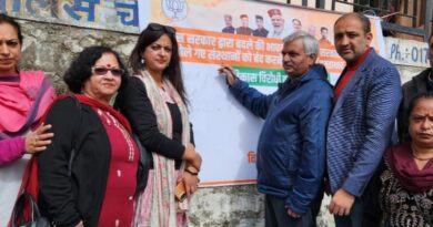 BJP launches signature campaign, encircles Congress government HIMACHAL HEADLINES