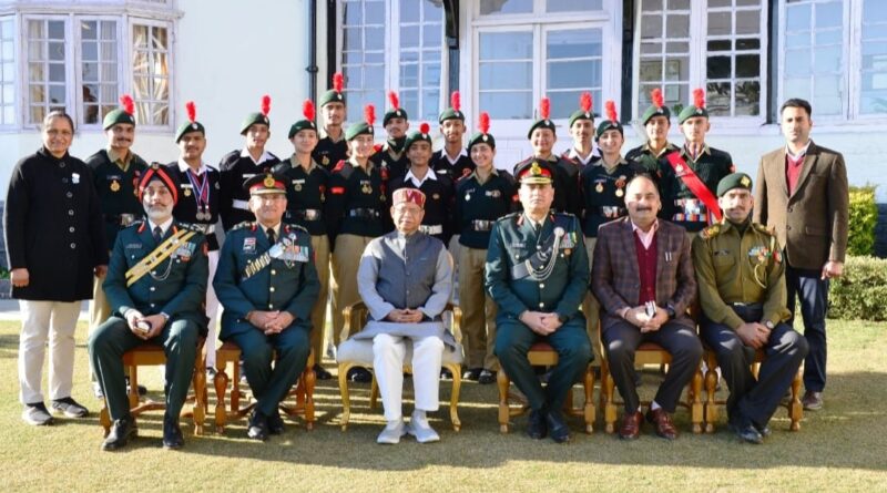 NCC Republic Day participant calls on Himachal Governor HIMACHAL HEADLINES