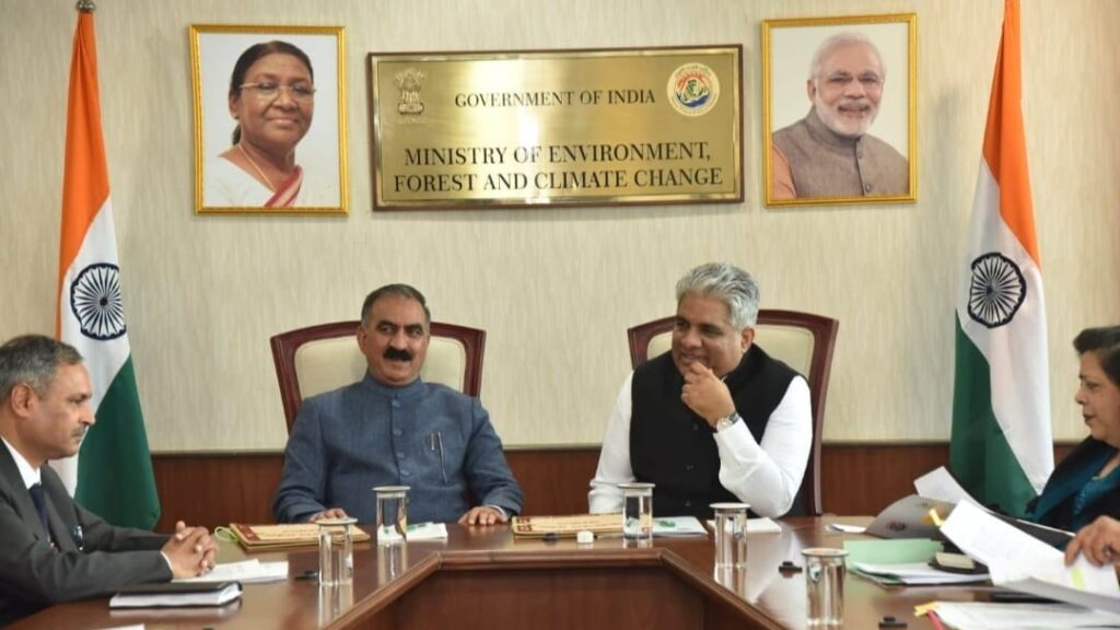 Himachal CM discusses state's issues with Environment & Forest Minister, pressed for early forest approvals HIMACHAL HEADLINES
