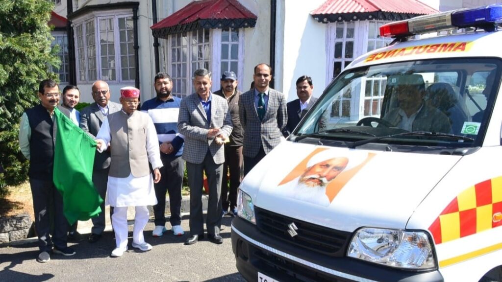 Ambulance donated by the All India Acupuncture Foundation flagged off HIMACHAL HEADLINES
