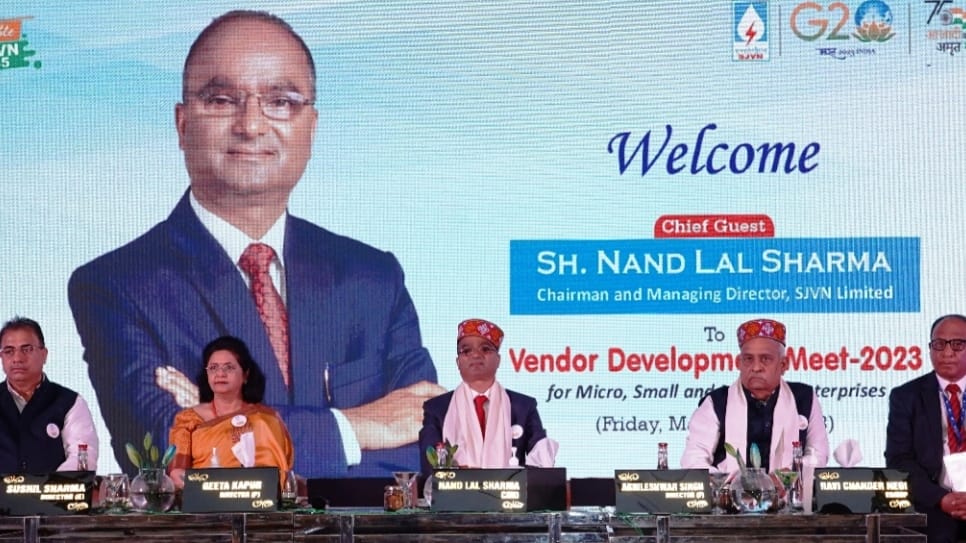 SJVN inaugurates Vendor Development Meet for MSMEs SJVN inaugurates Vendor Development Meet for MSMEs HIMACHAL HEADLINES