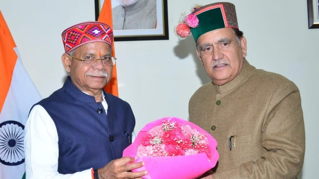 Himachal Vidhan Sabha, Speaker Kuldeep Singh Pathania meets Governor HIMACHAL HEADLINES