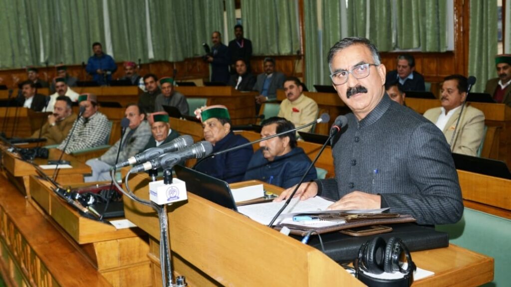 Sukhvinder Singh Sukhu presents Rs 53,413 Cr annual outlay for Himachal HIMACHAL HEADLINES