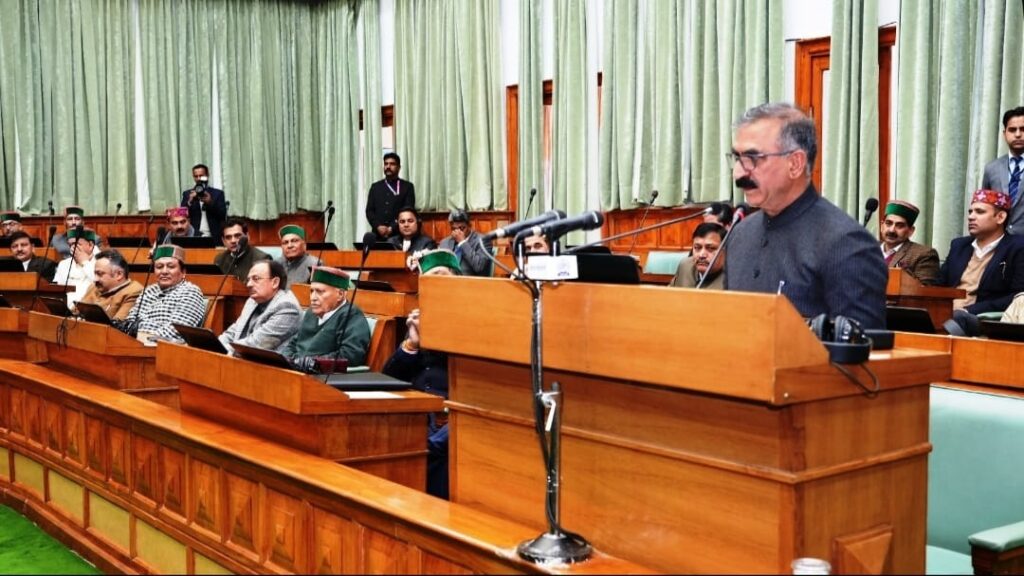 Sukhvinder Singh Sukhu presents his first Himachal Pradesh Budget 2023-24 HIMACHAL HEADLINES