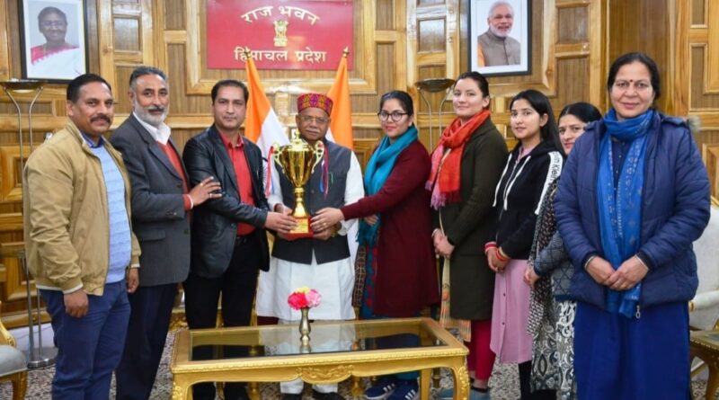 All India Civil Services Kabaddi Competition winner call on Governor HIMACHAL HEADLINES