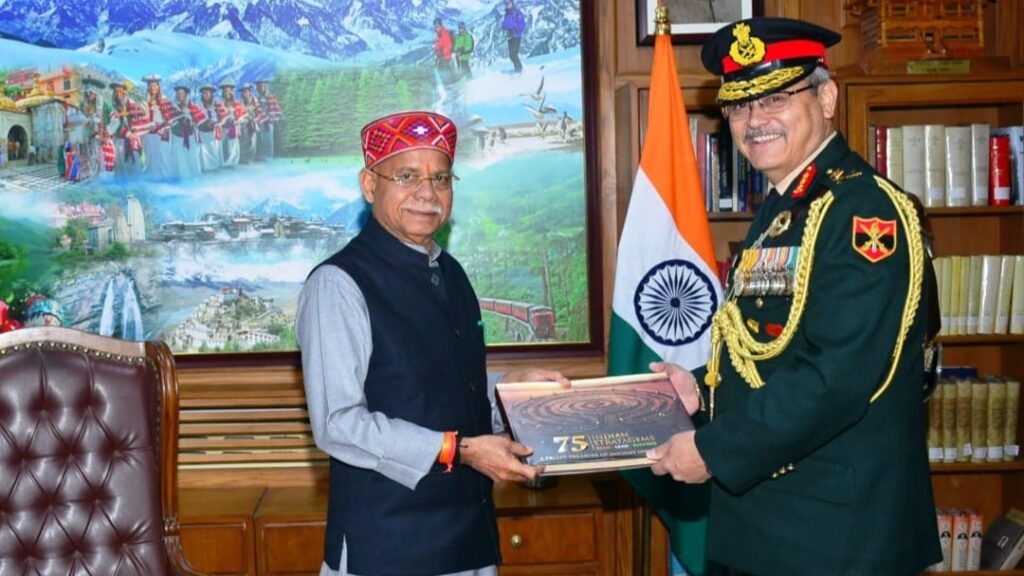 GOC-in-C ARTRAC Calls on Governor HIMACHAL HEADLINES