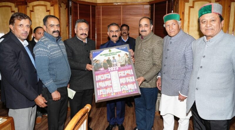 CM releases calendar of Bharat Scouts and Guides HIMACHAL HEADLINES