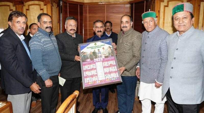 CM releases calendar of Bharat Scouts and Guides HIMACHAL HEADLINES