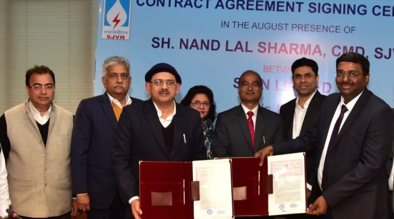 SJVN signs EPC Contract Agreement for 382 MW Sunni Dam Hydro Project HIMACHAL HEADLINES