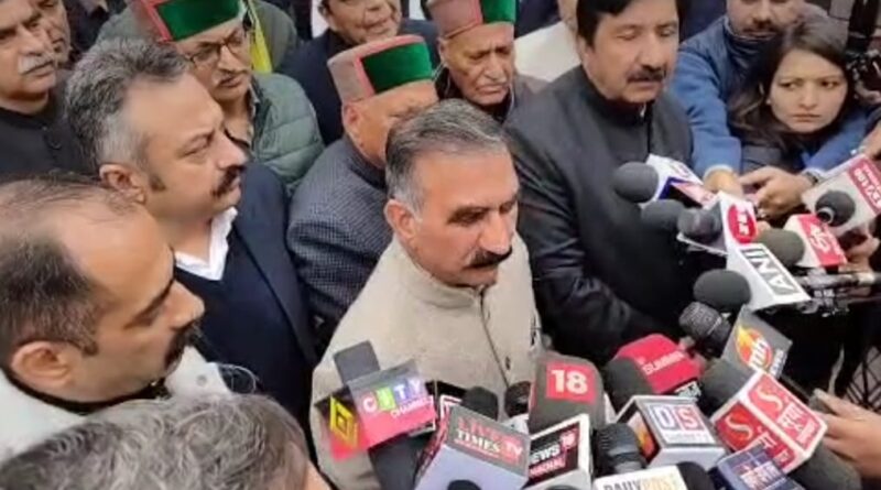 CM Sukhu joins in protest against conviction of Rahul Gandhi HIMACHAL HEADLINES